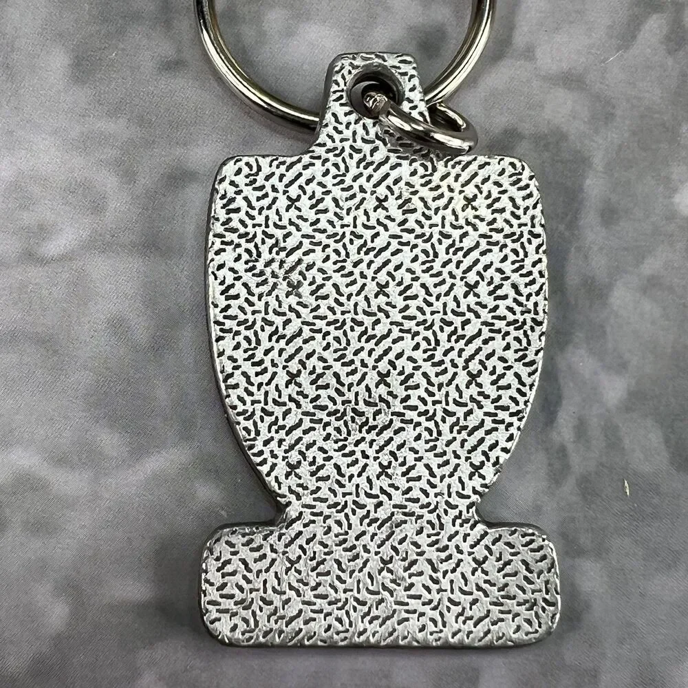 Oak Mountain Academy Pewter Keychain Est 1962 Hoc Defendam School Shield Logo